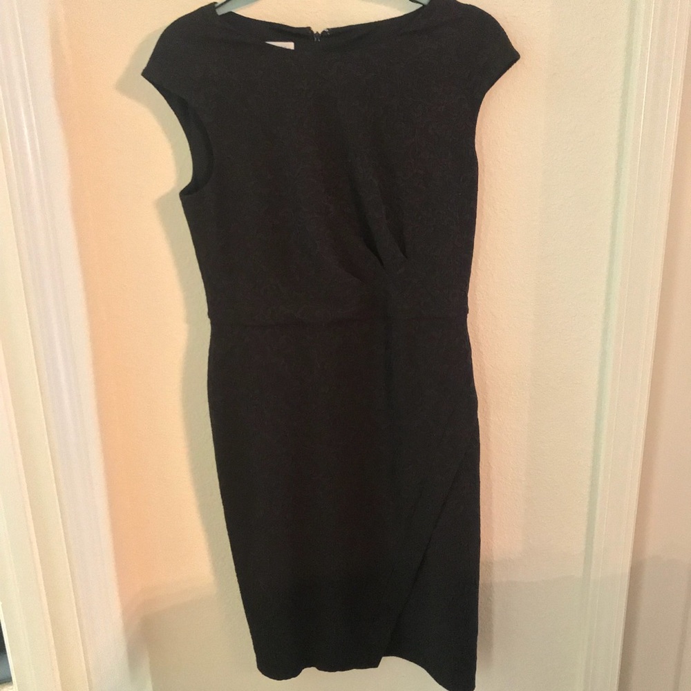 ModCloth London Times black dress embroidery